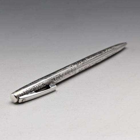 美國復古 Schafer 純銀原子筆帶盒